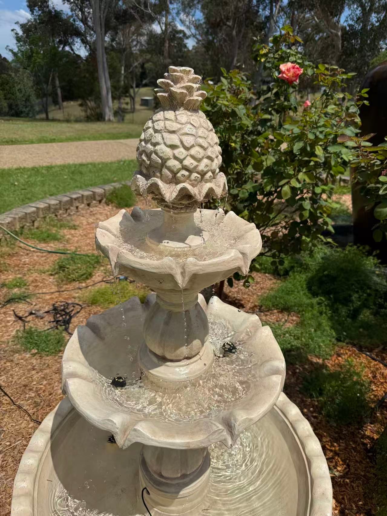 Estepona 3-Tier Solar or Electric Water Fountain