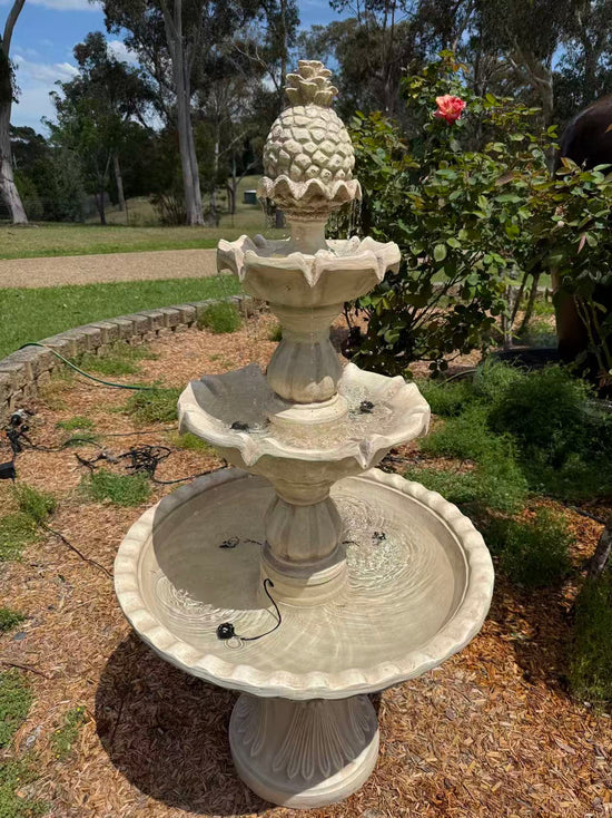 Estepona 3-Tier Solar or Electric Water Fountain
