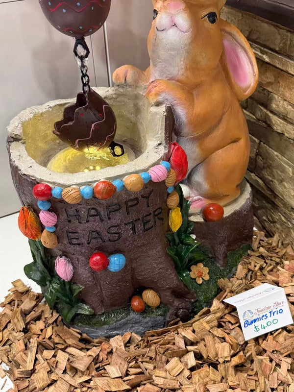 Printemps Bunnies Easter Fountain
