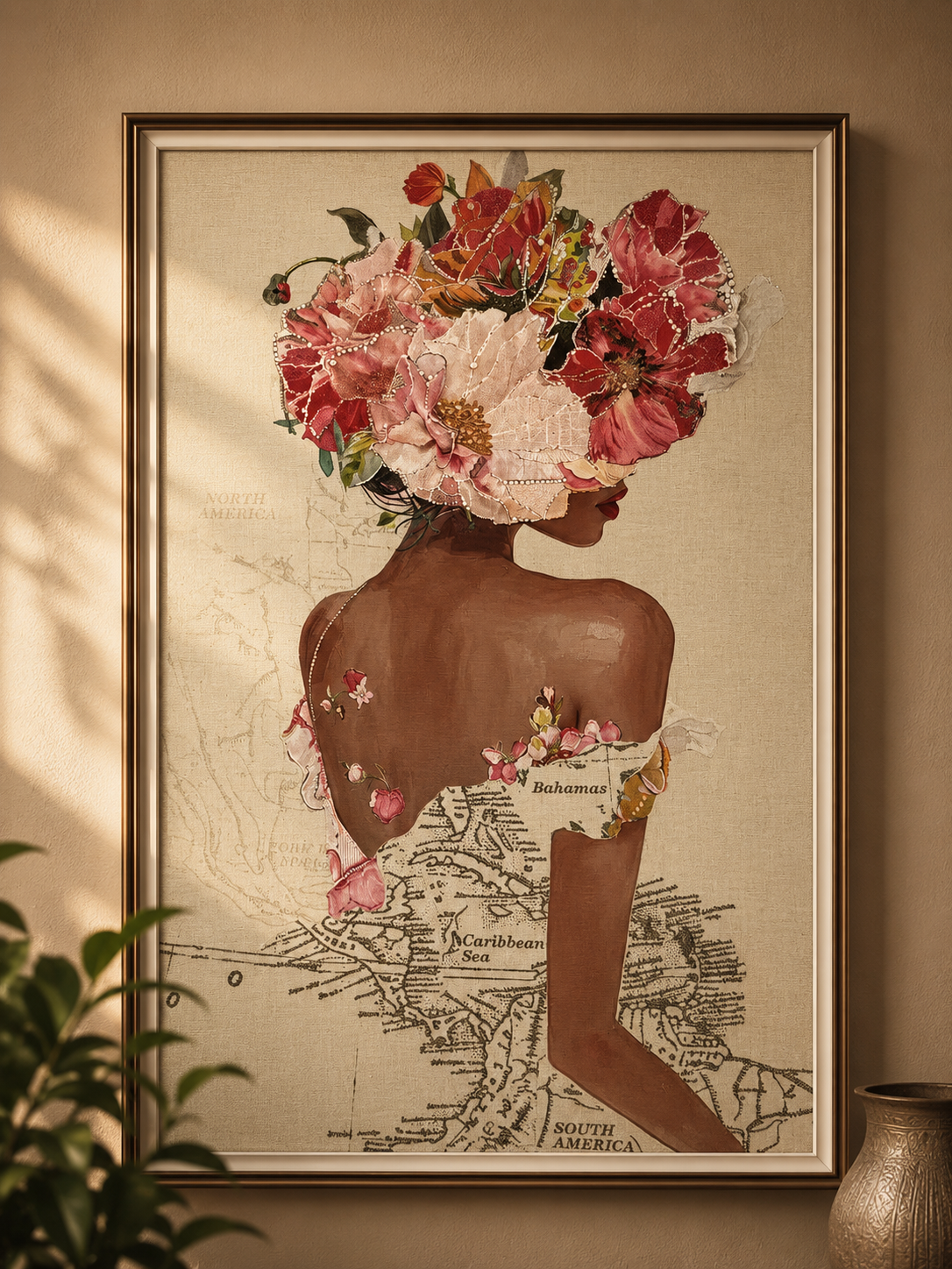 Beautiful Lady Printed Canvass Tapestry Texture Wall Art Marvel Collection March 2025