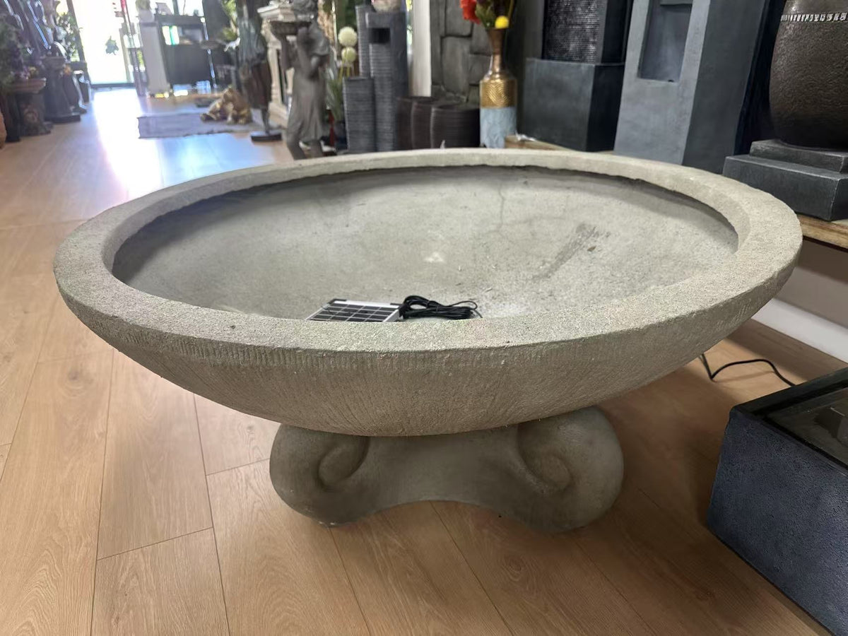 Tesoro Round Fountain 120cm Diameter Largest of Its Kind Outdoor & Indoor Electric or Solar