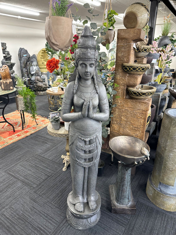 Tagong Standing Buddha Statue Sublime Volcanic Colour Tall Statue