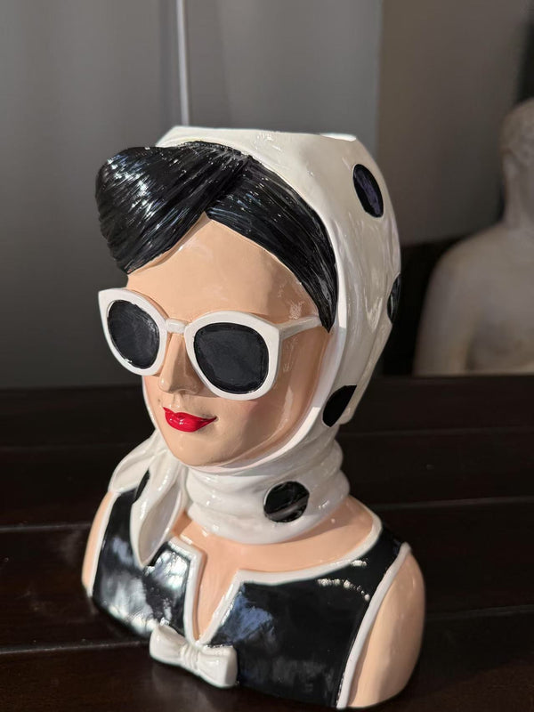 Fashionista Bust Head with Earrings 