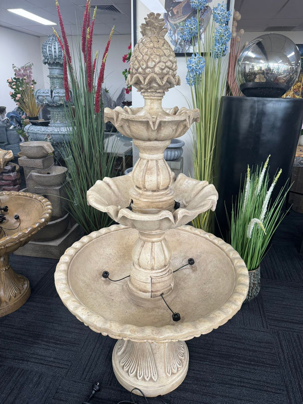 Murcia Stone Effect 5-Tier Electric Powered Tiered Water Fountain