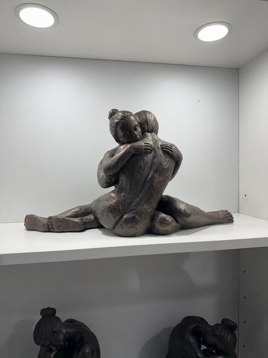 Lovers Cuddling Copper Colour Masterpiece