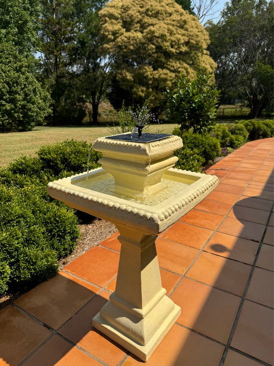 Girona Solar Bird Bath Fountain