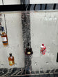 Bellagio Bar Cabinet Water Feature Wide and Functional with Shelves & Hanging Glasses