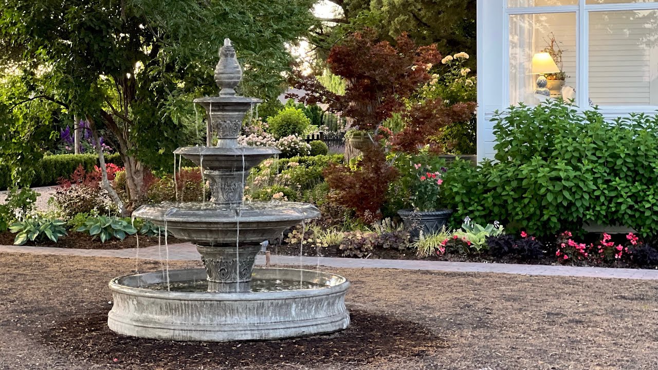 Installing a GORGEOUS 6’ Tall Fountain! ⛲️🥰💚 // Garden Answer