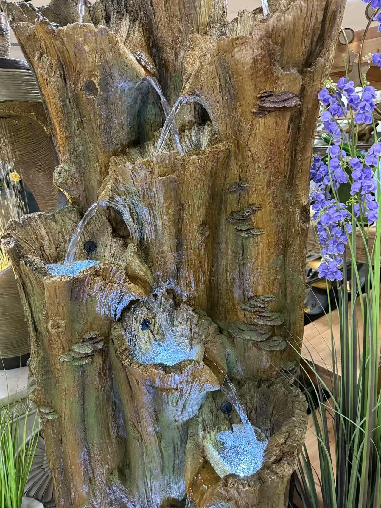 Iguazu Tree Cascading Fountain Multi Drop Criss Cross Effect