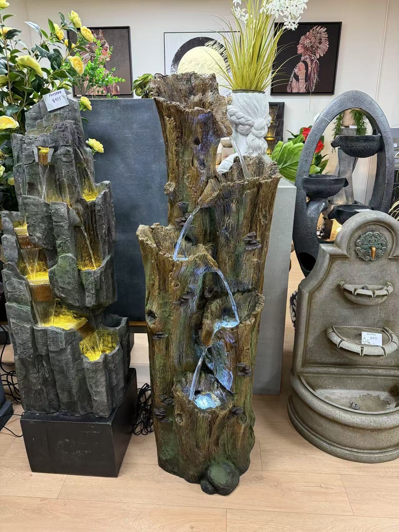 Montezuma Tree Cascading Fountain Multi Drop Criss Cross Effect