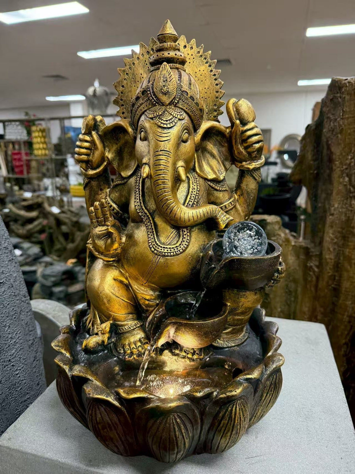 Prosperity Ganesh Tabletop Water Feature 