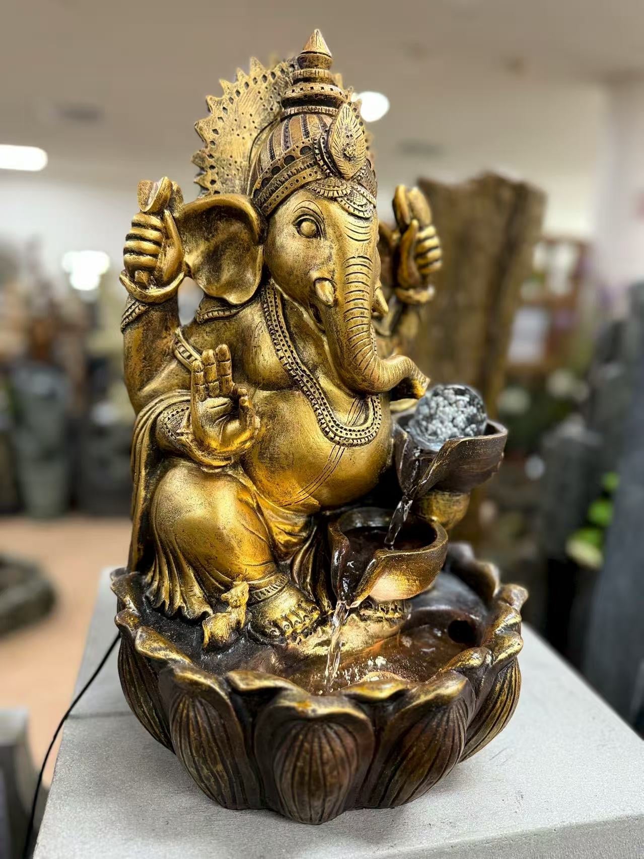 Prosperity Ganesh Tabletop Water Feature 