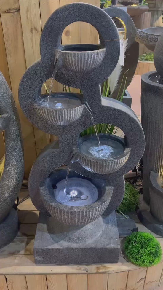 BANGSARIA Circles Water Feature Designer Quality Fountain