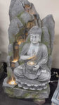 Peace Masterpiece Buddha Water Feature with Rain Mountain Effect