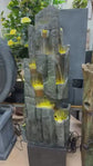 Firestone Rock Fountain Great Sound and Lights on each level Caves Effect