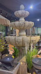 Nazaria 3-Tier Water Fountain Beige Colour Tall Water Feature