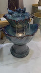 Valladoid Azzuro Blue Ceramic Fountain with Birdies