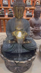 Togetherness Buddha Tabletop  Water Feature 1 Meter Tall Outdoor Fountain Unique Colours