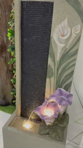 Fuengirola Fountain Tulips Water Curtain Beige with Sublime Colours