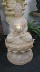 Friendship Buddha Tabletop  Water Feature 1 Meter Tall Outdoor Fountain Unique Colour