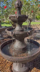 Lograda Classic 3 Tier Garden Fountain with Electric Pump - Brown Earthy