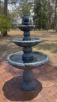 Kasba Copper Effect 4-Tier Solar Water Fountain