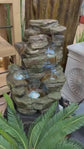 Waitomo Cascading Rock Fountain Lights Pump Sound