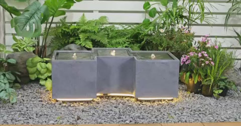 Vernazza Multi Parts & Lights Water Feature Indoor & Outdoor Fountain