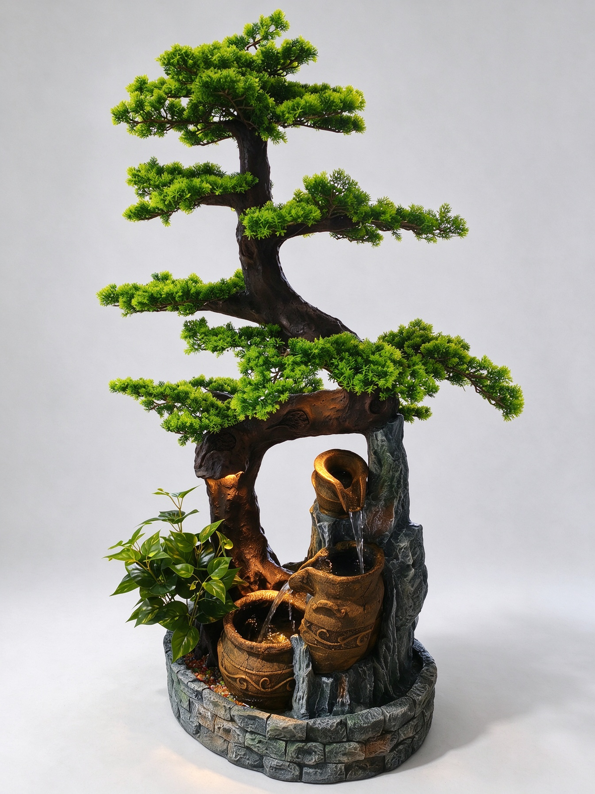 Sabina Bonsai Cascade Fountain with LED Lights