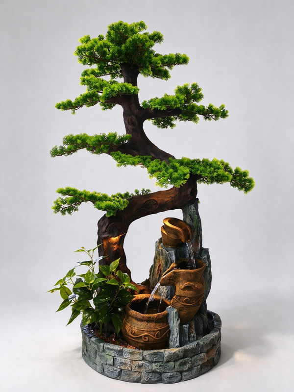 Sabina Bonsai Cascade Fountain with LED Lights