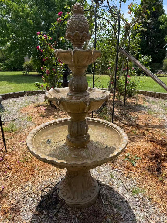 Tiburtina 3-Tier Solar or Electric Water Fountain