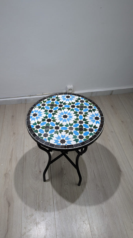 Handmade Moroccan Zellige Mosaic Table — MT0017