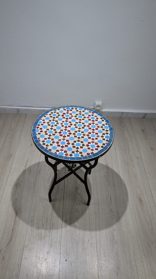 Handmade Moroccan Zellige Mosaic Table — MT0018