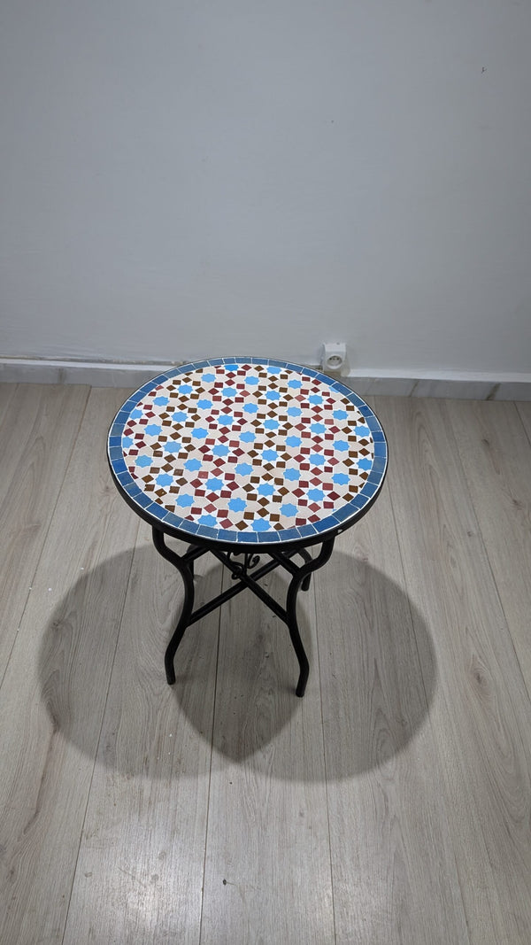 Handmade Moroccan Zellige Mosaic Table — MT0018