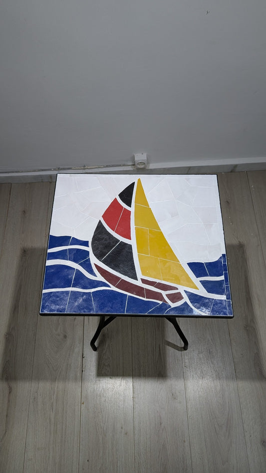 Handmade Moroccan Zellige Mosaic Table — MT0007
