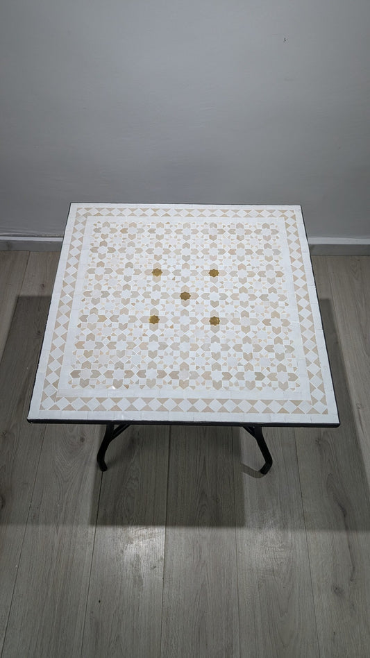 Handmade Moroccan Zellige Mosaic Table — MT0009
