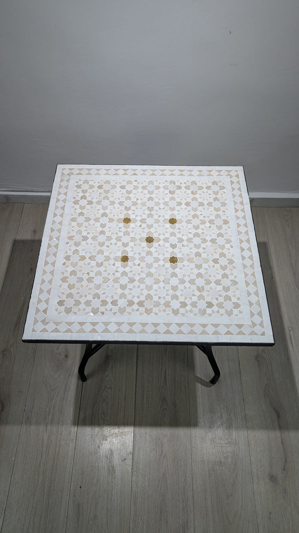Handmade Moroccan Zellige Mosaic Table — MT0009