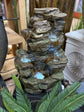 Waitomo Cascading Rock Fountain Lights Pump Sound