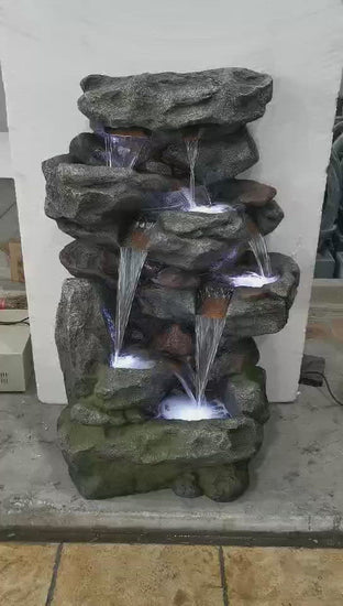 Yoshimite Falls Cascading Rock Fountain