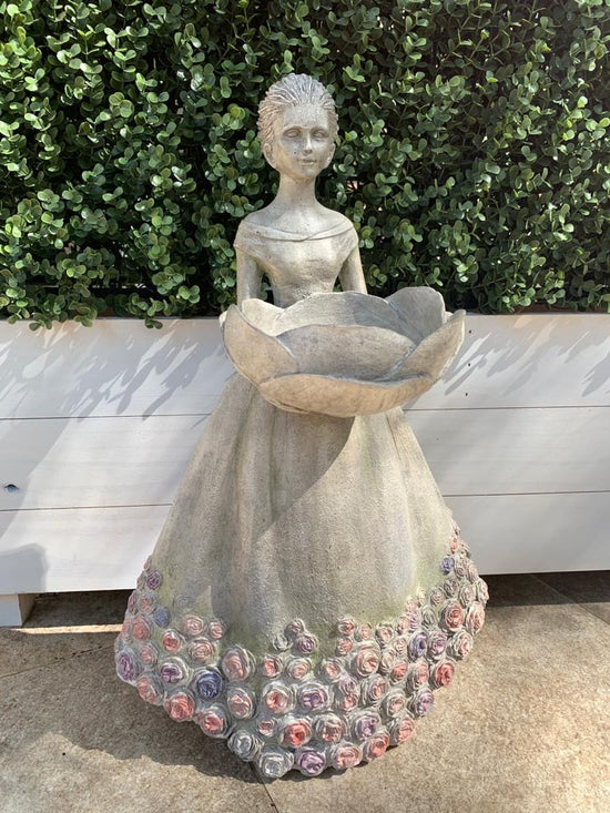 Mystique Lady with Bird Feeder - Candle Holder
