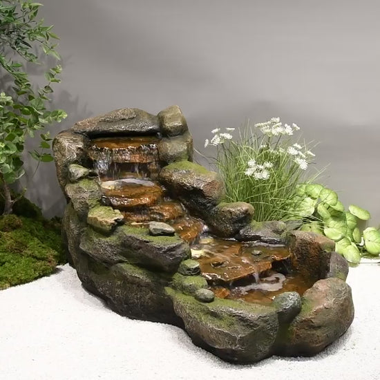 Natura Cascading River Fountain Lights Pump Warranty