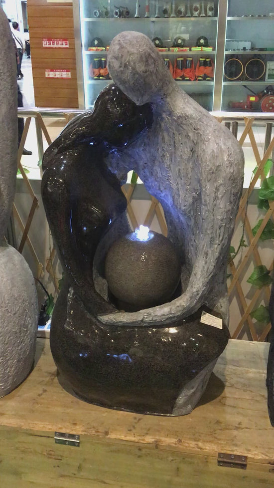 Corazon Cuddling Couple Abstract Fountain