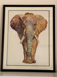Elephant Collage Art with Black PS Frame