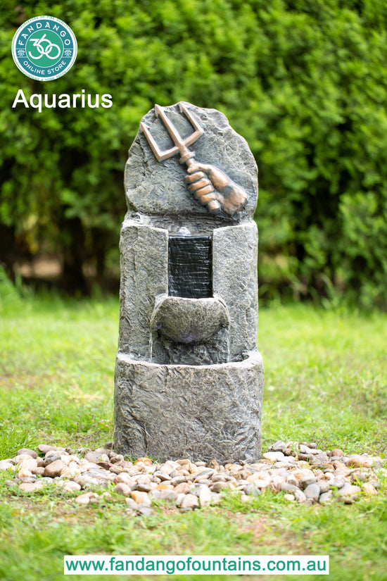 Aquarius Zodiac Horoscope Fountain
