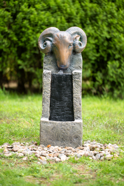 Aries Zodiac Horoscope Fountain