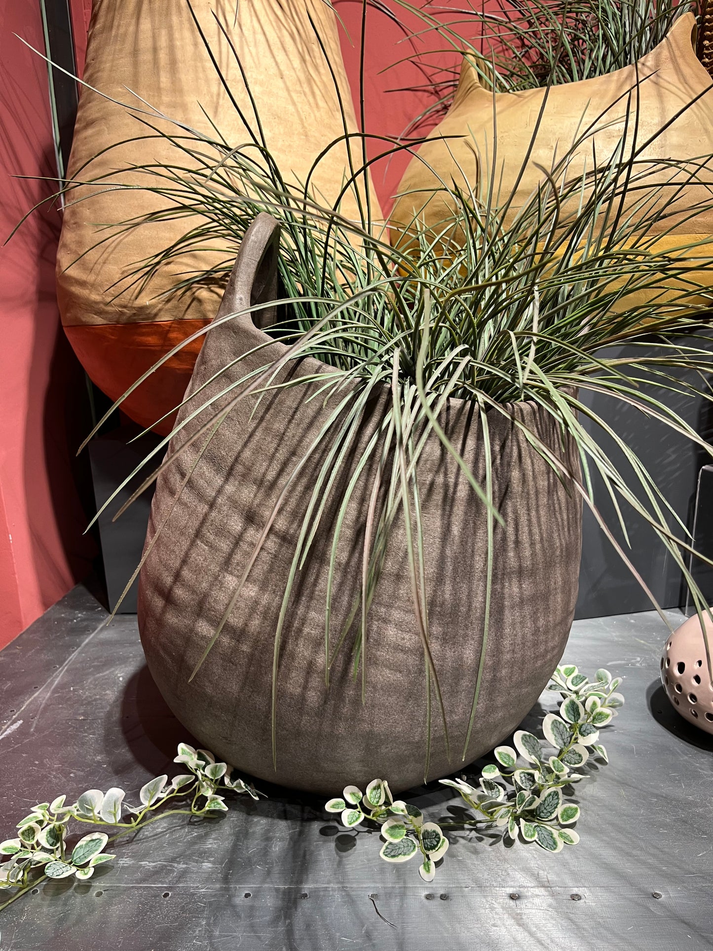Sahara Basket Planter Outdoor Stone Designer 