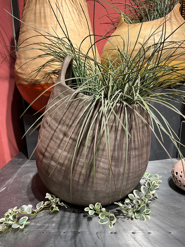Sahara Basket Planter Outdoor Stone Designer 
