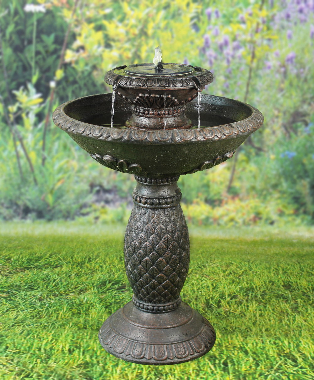 DOLCE Solar Bird Bath Fountain