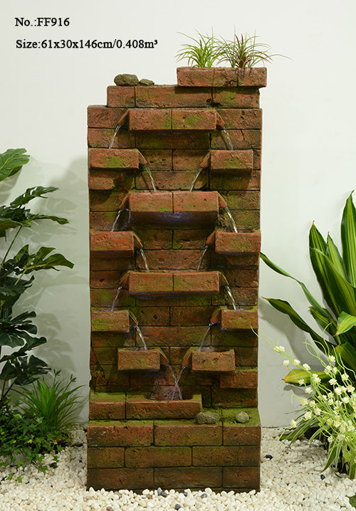 Metropolitana Brick Wall Fountain