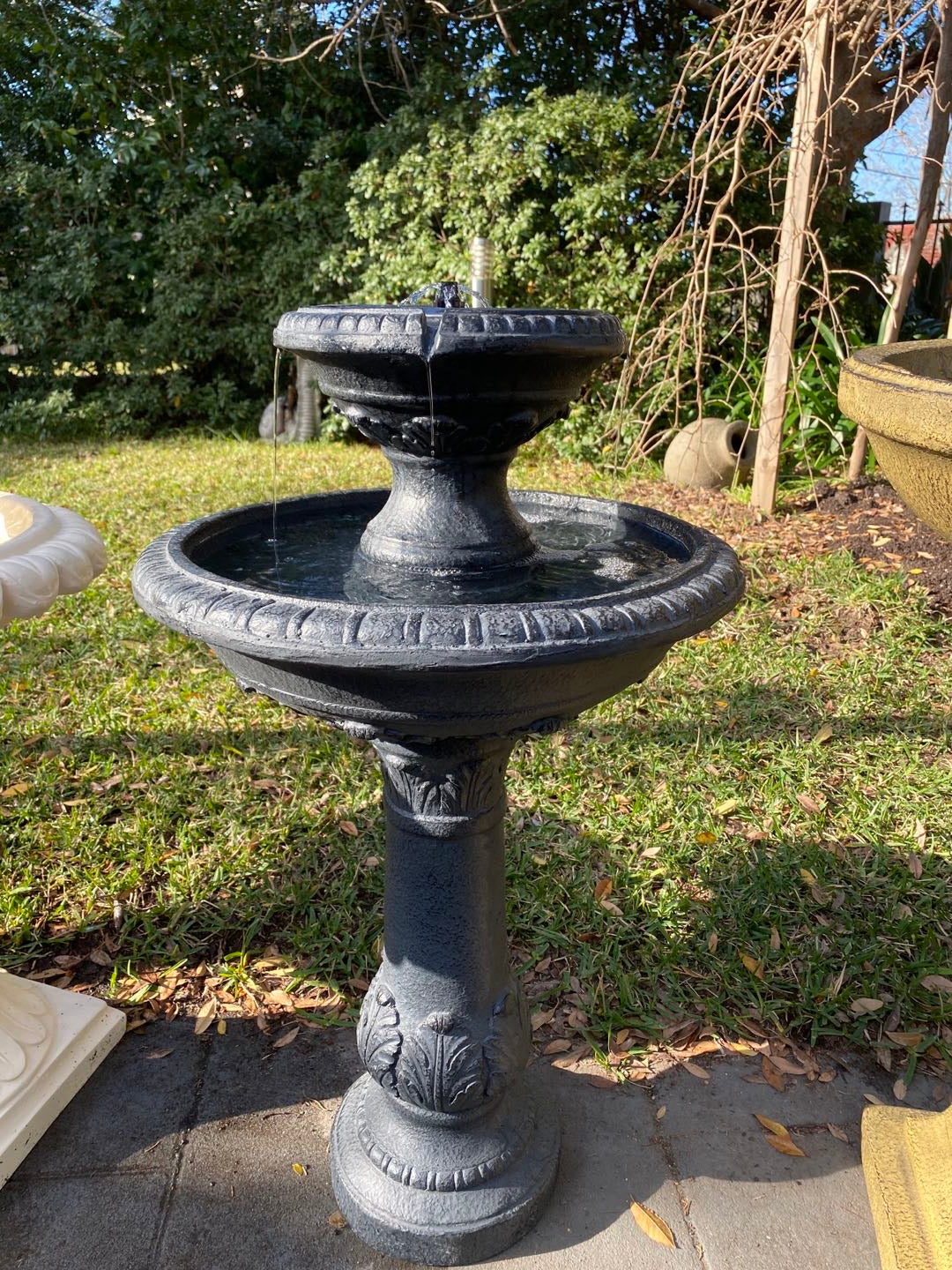 Elegancia Solar Bird Bath Fountain 
